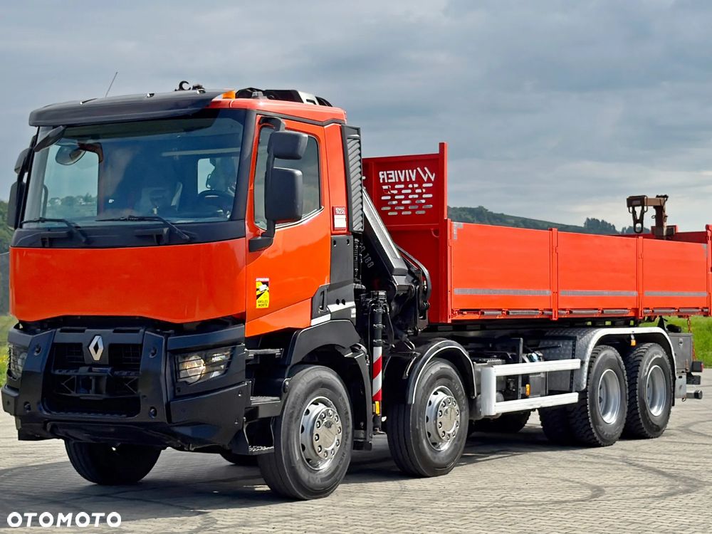 Renault C 430 * WYWROTKA 6,80m * HIAB X - HIDUO 188 ES-4 / 8x4 - 3