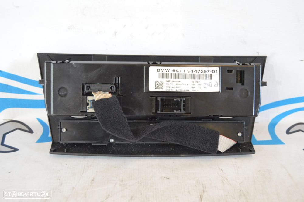 DISPLAY SOFAGEM COMANDO CHAUFFAGE AR CONDICIONADO AC CLIMATRONIC 6411914729701 6411 914729701 9147297 A2C53246368 BMW SERIE 1 E87 120i 170CV N43B20A E81 E82 E88 SERIE 3 E90 E91 E92 E93 - 3