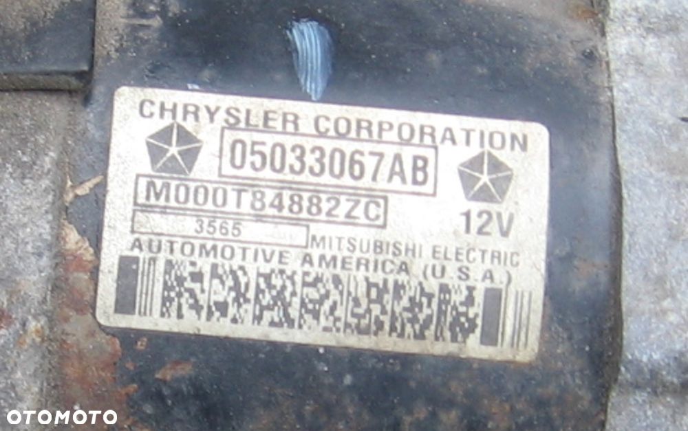 rozrusznik CHRYSLER PT CRUISER 2.4 05033067AB - 3