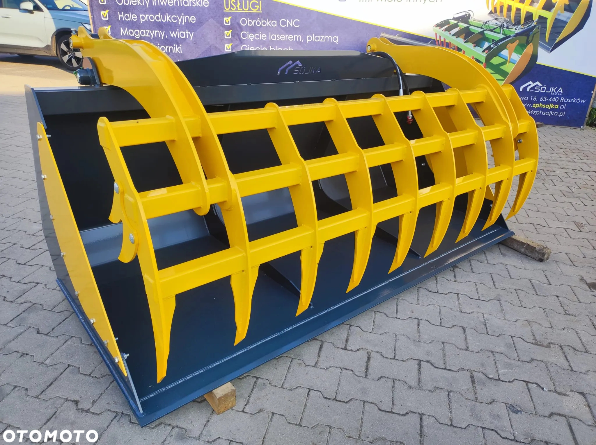 !RATY! Łyżko-krokodyl, ząb palony,240 cm, ładowarka Claas, JCB, Matbro, Merlo, Kramer, Dieci, CAT - 6