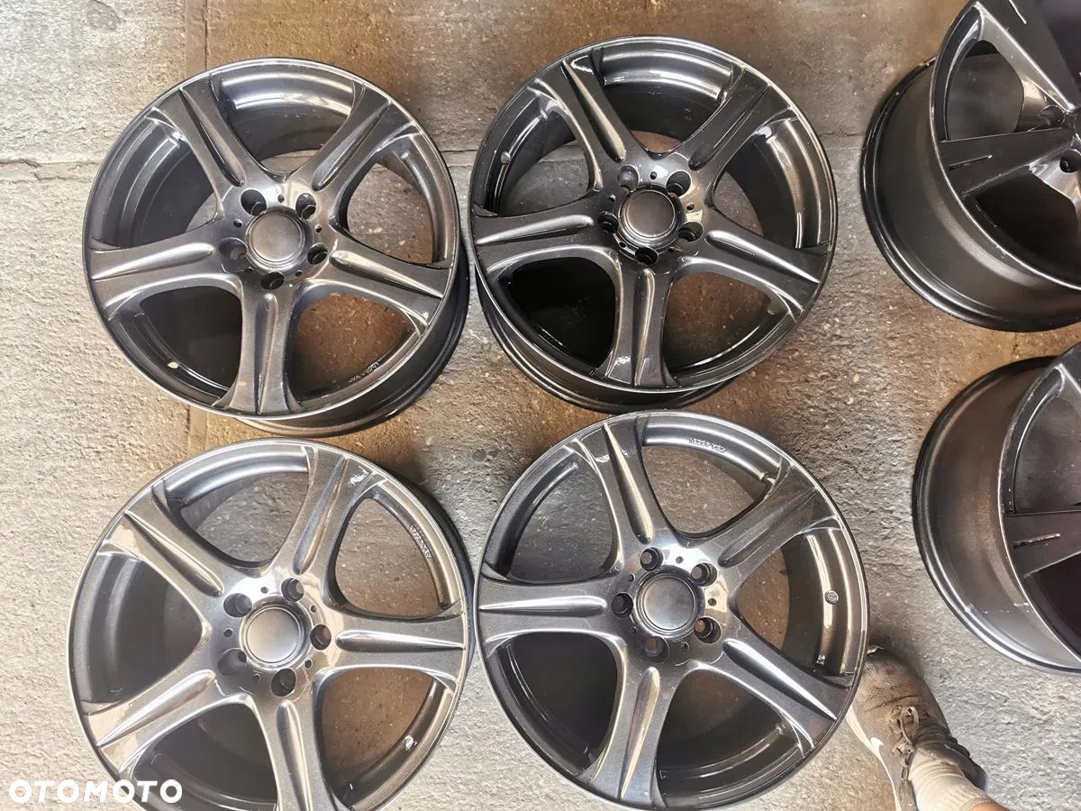 ALU FELGI 5X112 R17 8J ET48 JAK NOWE! PIĘKNY GRAFIT! SKODA SEAT VW AUDI - 10