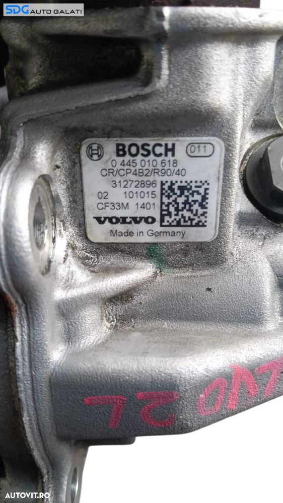 Pompa Injectie Inalta Presiune Volvo XC70 2 2.0 D 2007 - 2015 Cod 0445010618 31272896 [M8998] - 5