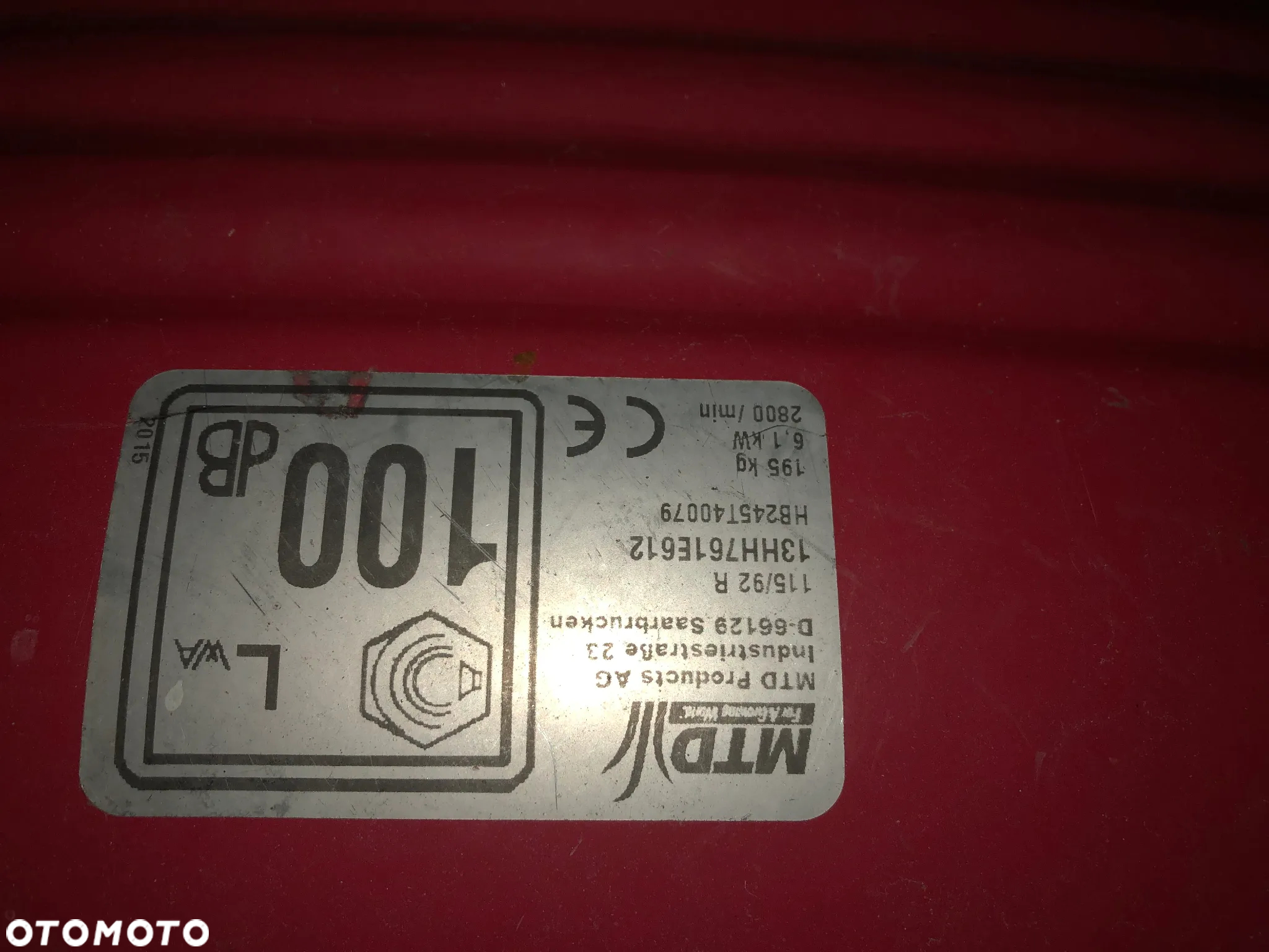 Traktorek Kosiarka MTD z Koszem 115/92r - 3