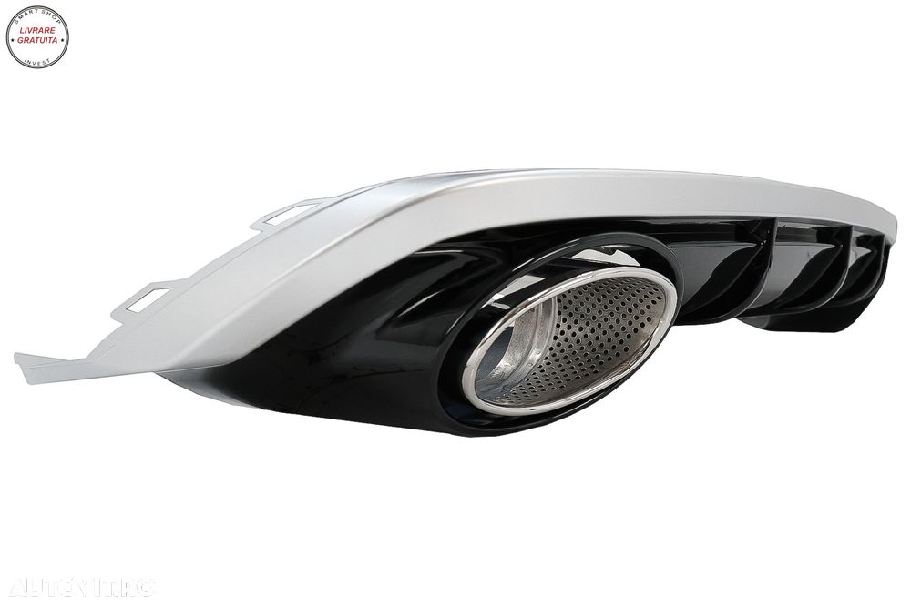 Difuzor Bara Spate si Ornamente Evacuare Audi A6 4G Facelift (2015-2018) RS6 Desig- livrare gratuita - 4