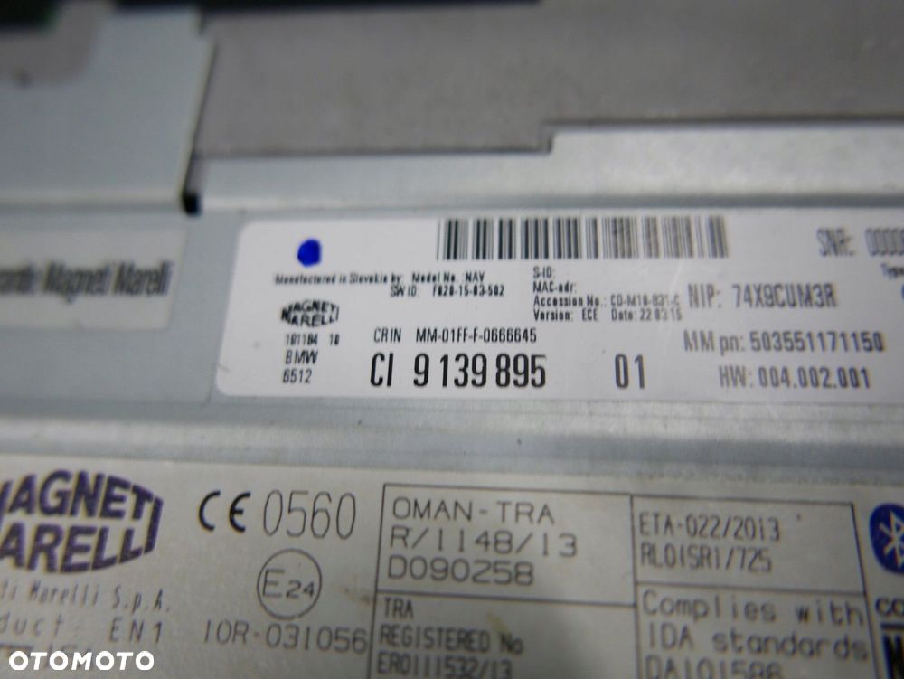 bmw f20 f21 f22 f23 radio cd nawigacja 9139895 - 3