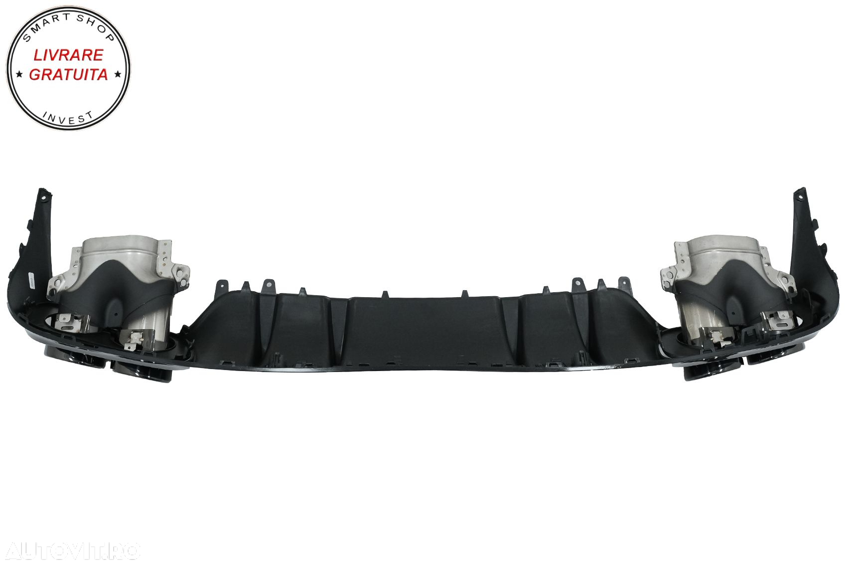 Difuzor Bara Spate Evacuare Dubla si Tobe Ornament Mercedes C-Class C205 A205 Coup- livrare gratuita - 3