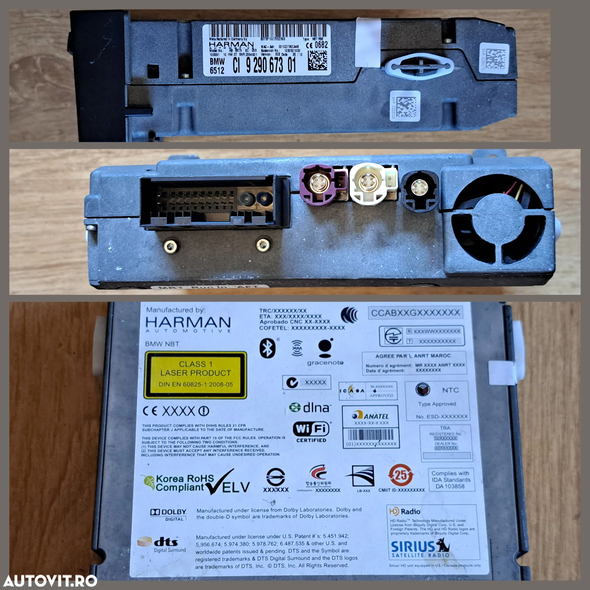 Unitate modul navigatie mica CIC DVD audio player spate amplificator audio f20 f22 f30 f32 f07 f10 f11 f35 f01 f02 f15 f85 f16 f86 - 5