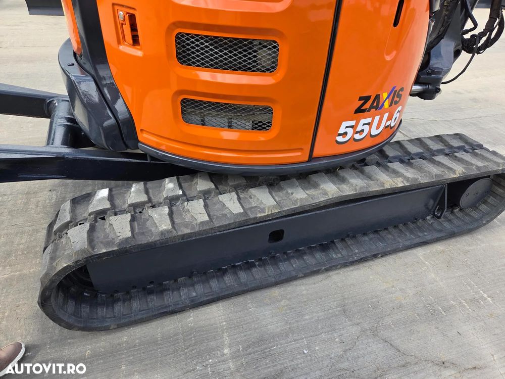 Hitachi ZX55, 5t, 2020, 2.189h, CUPLA RAPIDA HIDRAULICA+3 CUPE, senile cauciuc NOI, inst picon pe brate, inst rotire pe brate, LAMA NIVELARE, ad sapare 5m, latime 2m, ridica 3,2t, Aer cond, posibilitate leasing, STARE FOARTE BUNA-PROMOTIE 41.900 EUR+Tva - 17