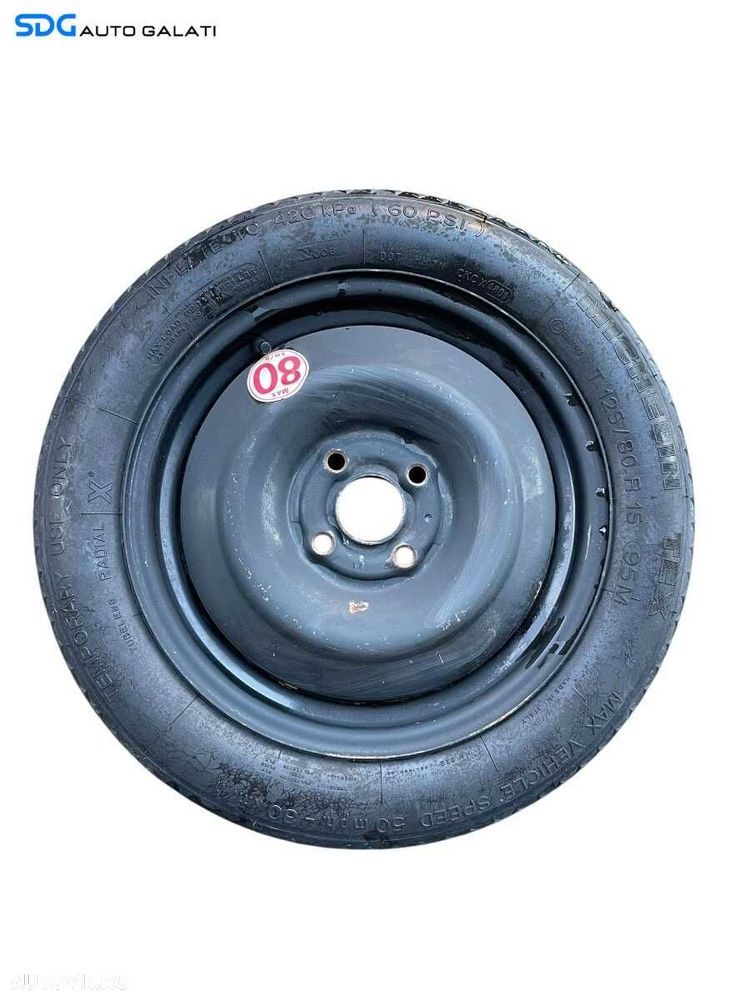 Janta Roata Rezerva Slim 31-2jx15h2x45 125 80 15 R15 4x100 Rover 200 25 45 MG ZR ZS 1995 - 2005 Cod RRC116520 [B4194] - 1