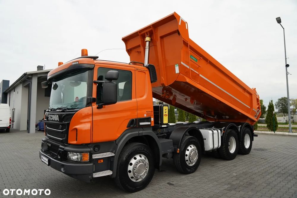 Scania P 410 / 8x4 / WYWROTKA TYLNOZSYPOWA / ALUFELGI / OPONY 100% / MANUAL / ŁADOWNOŚĆ 21 T - 4