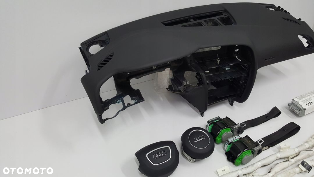 AUDI A5 LIFT DESKA ROZDZIELCZA KONSOLA KOKPIT PULPIT PODUSZKI AIRBAG AIR BAG PASY KURTYNY KIT SET - 2
