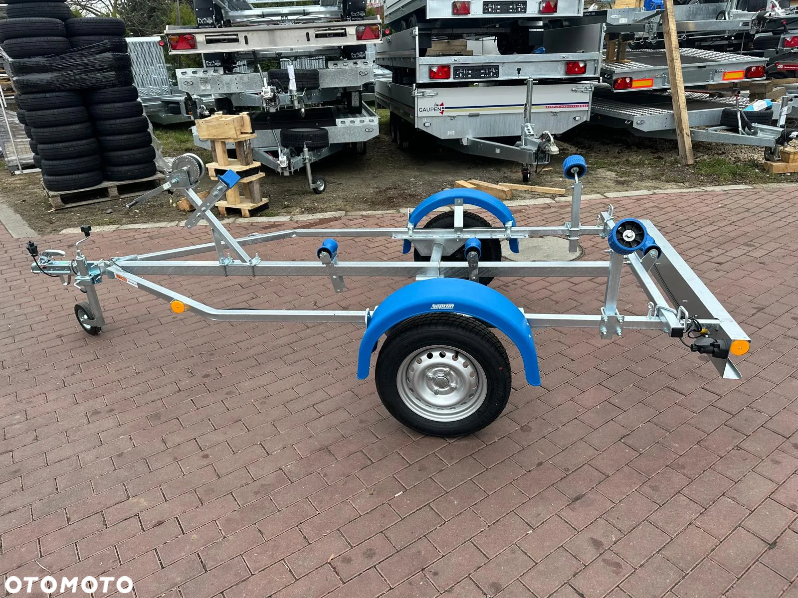 Neptun Przyczepa Neptun N7-12 navy podłodziowa łódź ponton 4m dostawa pod dom - 5