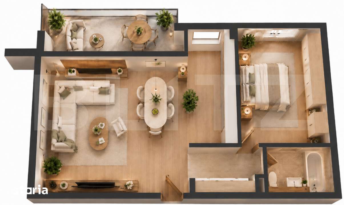 APARTAMENT 2 CAMERE | INTRE LACURI | CU CF — fotografia 1