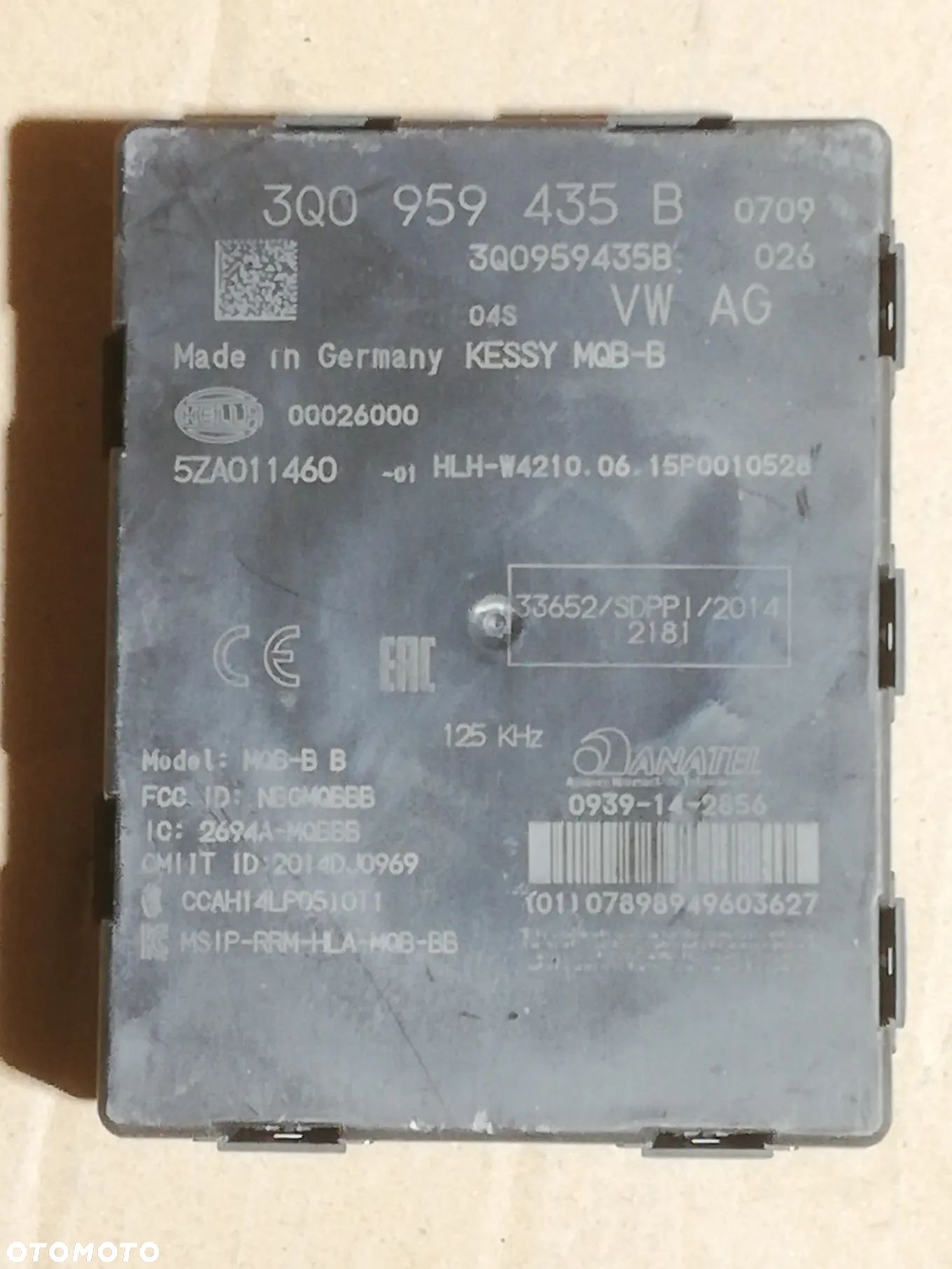 MODUŁ Kessy VW Passat B8 3Q0959435B LEGALNY - 1
