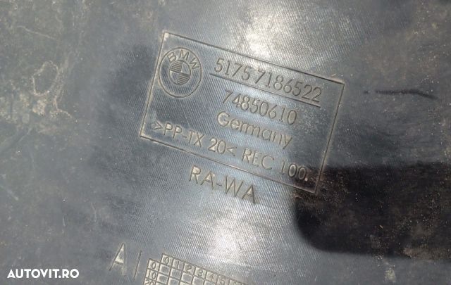 Scut bara spate dreapta 7186522 BMW Seria 5 F10 [2009 - 2013] - 2
