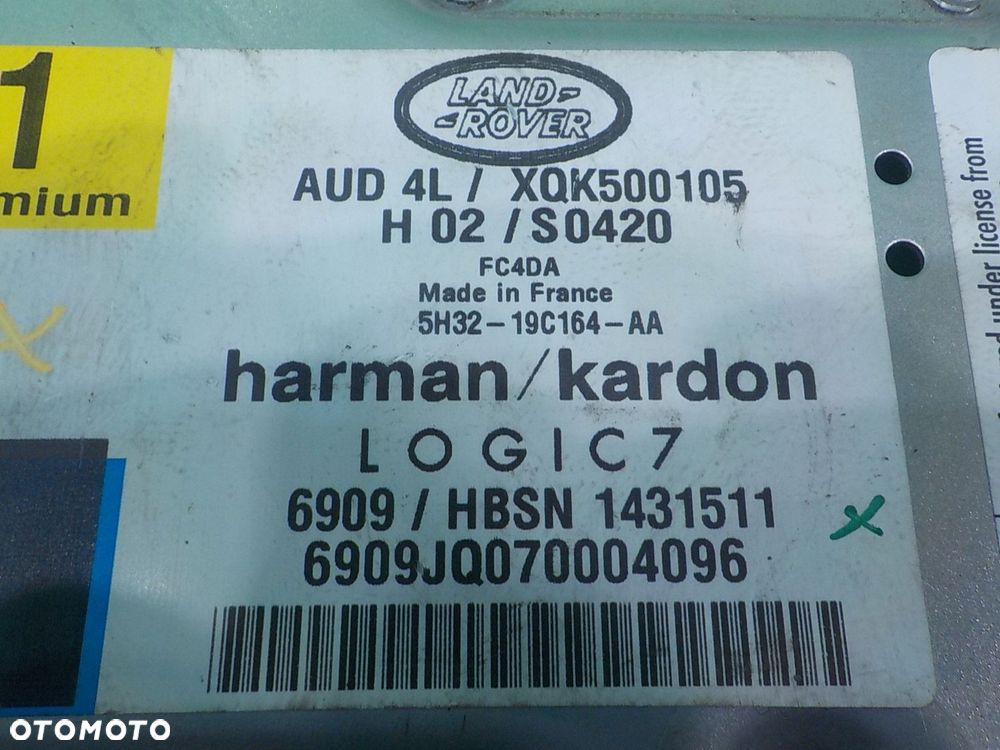 RANGE ROVER L322 LIFT 3.6 TDV8 08r 5D wzmacniacz radia XQK500105 - 7