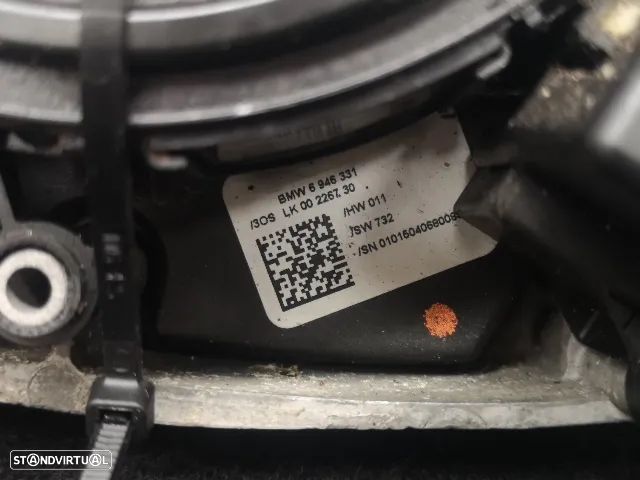 Conjunto manetes sensor ângulo fita airbag original BMW Série 7 E65 E66 2001+ - 6
