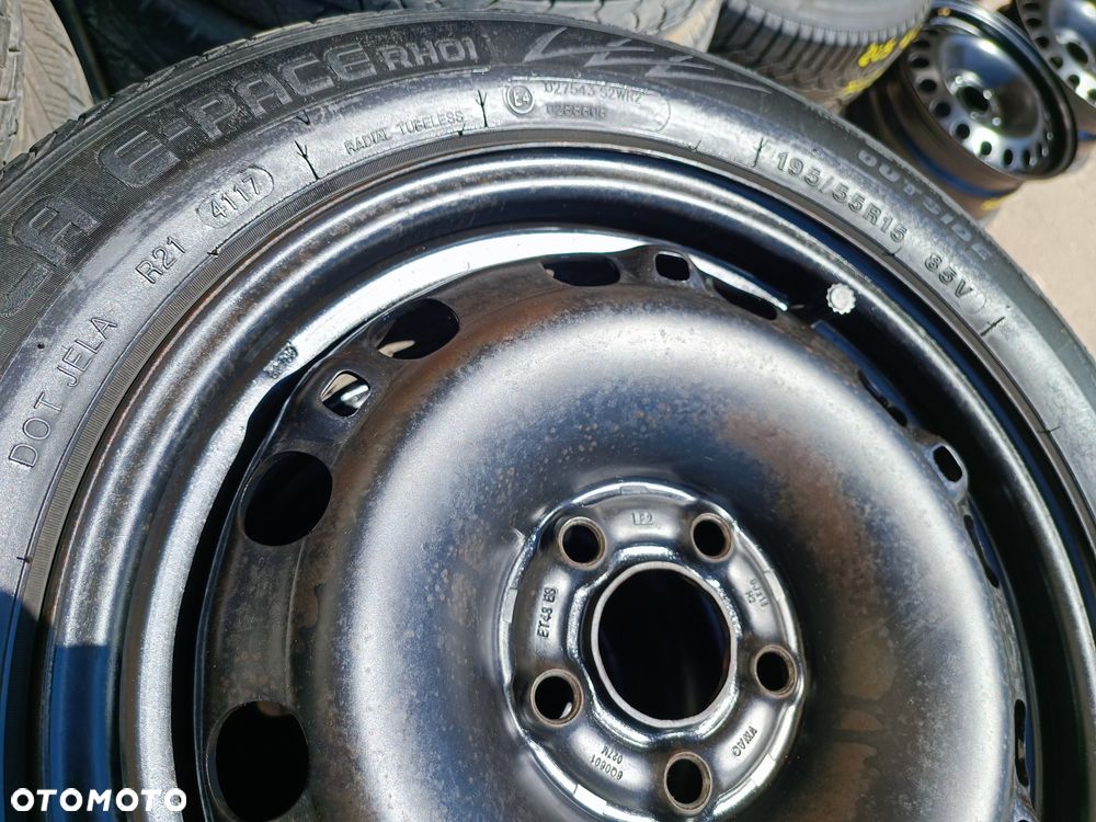 5x100 Felgi Stalowe Stal 15 Koła Letnie Lato SKODA FABIA PRAKTIK ROOMSTER RAPID SEAT IBIZA CORDOBA TOLEDO IV 4 VW FOX POLO Legnica ALU-RAD 195/55 5mm - 4