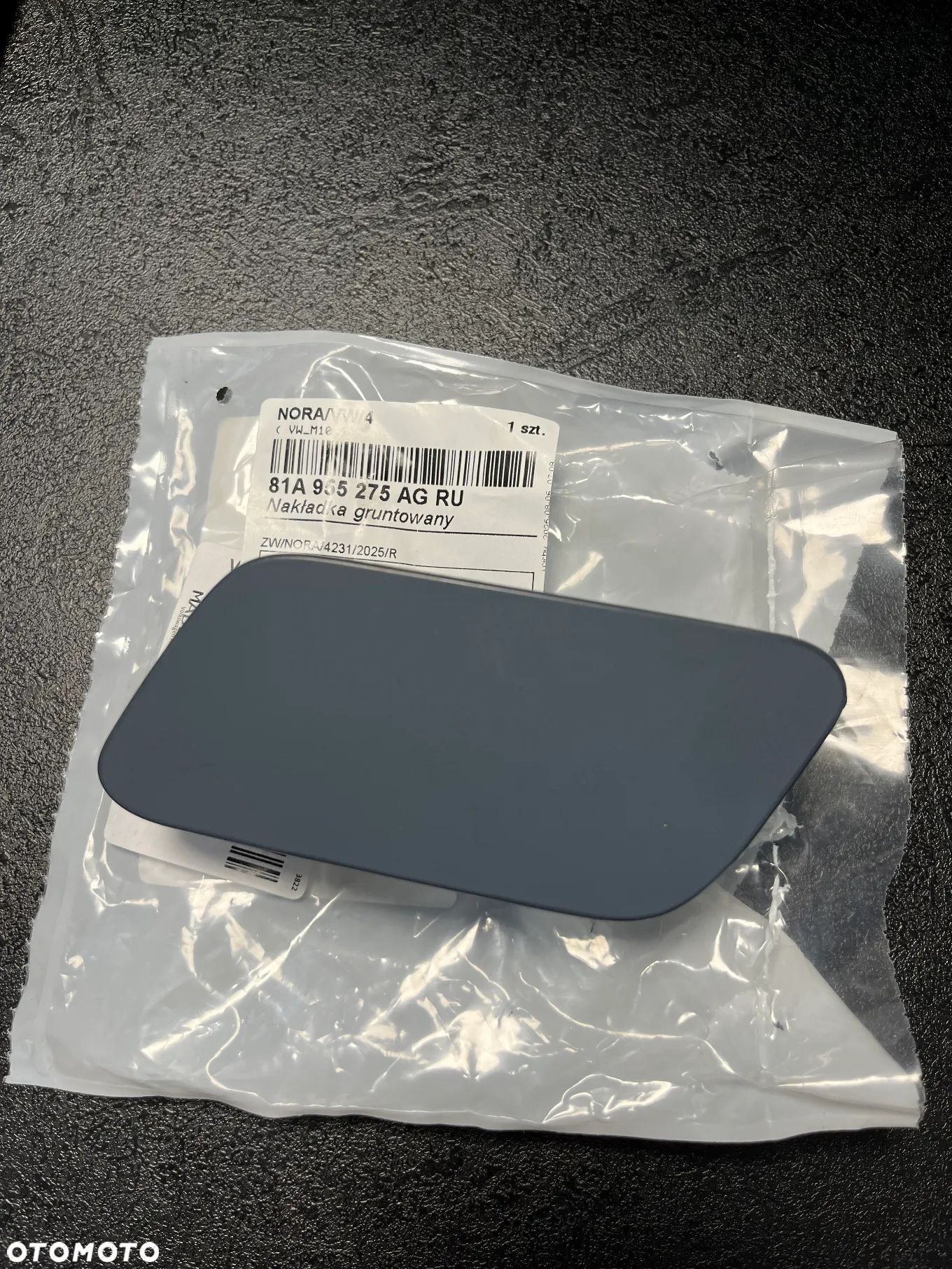 NAKŁADKA ZAŚLEPKA SPRYSKIWACZY LAMP LEWA AUDI Q281A955275A  ORYGINAŁ NOWA - 1