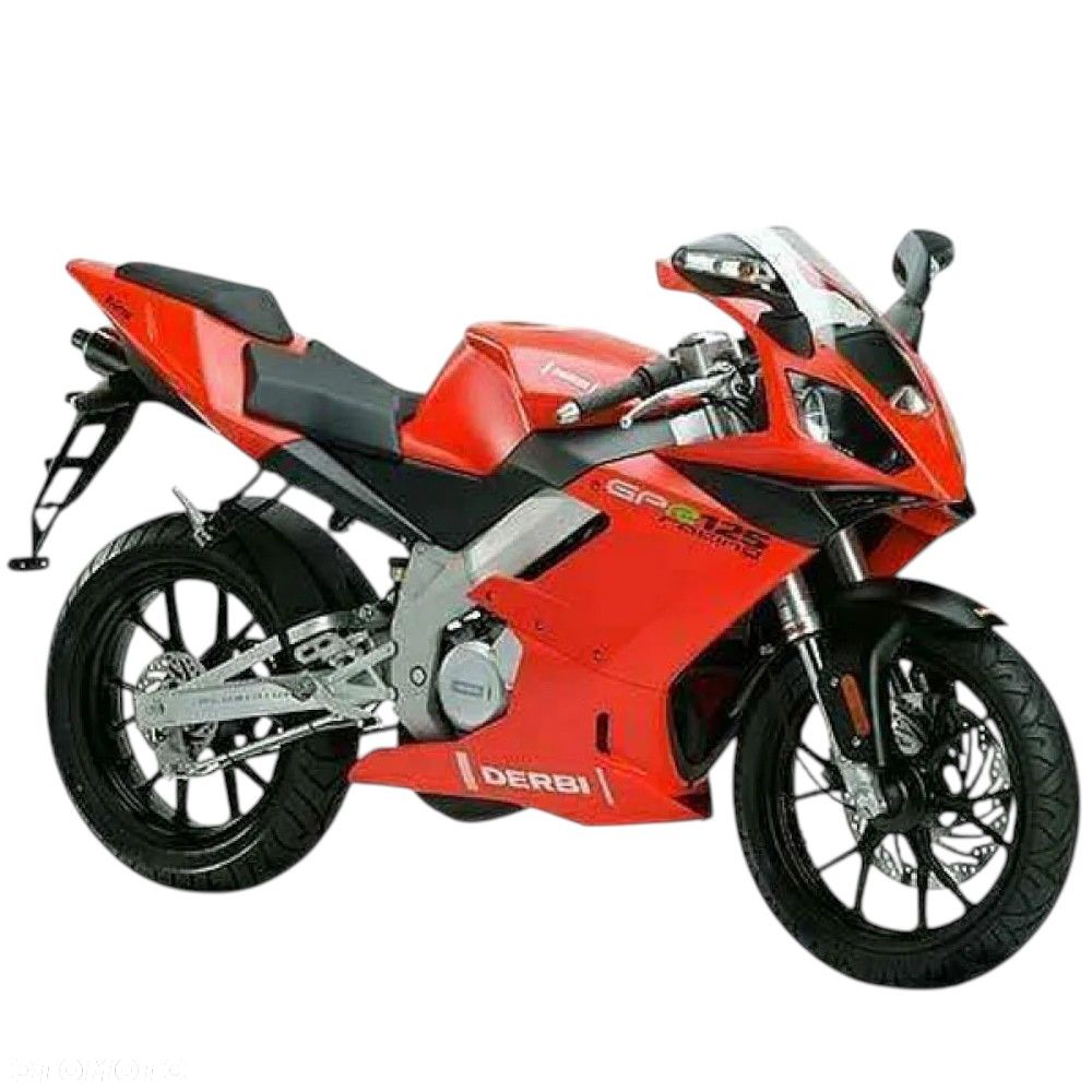 DERBI GPR 125 2T reflektor lampa czasza owiewka wypełnienie licznik błotnik kierownica lusterko manetka felga tarcza zacisk pompa zawieszenie silnik moduł regulator zbiornik siedzenie set podnóżek stelaż stopka chłodnica tłumik - 1