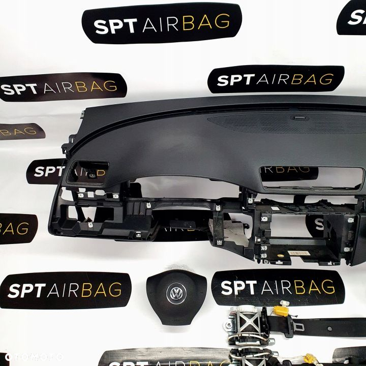 VW PASSAT B6 DESKA ROZDZIELCZA KONSOLA KOKPIT PULPIT PODUSZKI AIRBAG AIR BAG PASY KIT SET - 2