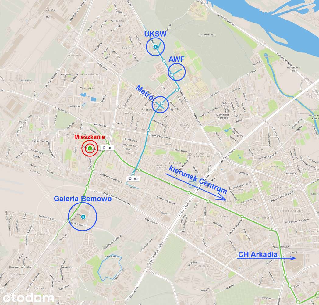 Funkcjonalne Studio Bajana/Reymonta | AWF, UKSW | Internet 1Gbit