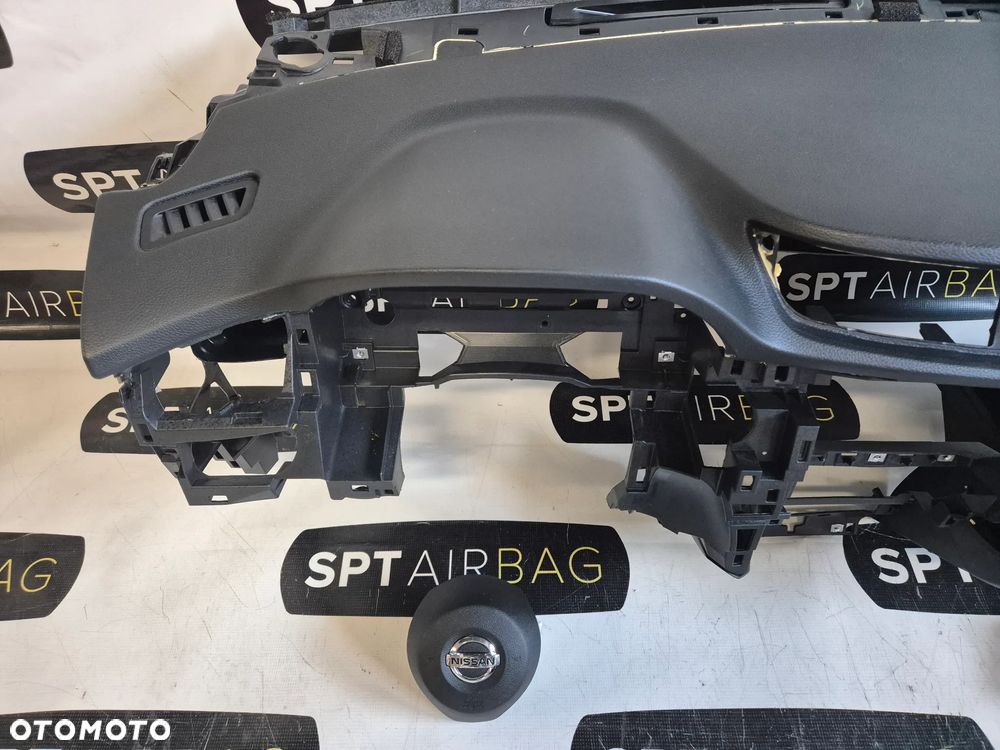 NISSAN QASHQAI II X-TRAIL T32 LIFT DESKA ROZDZIELCZA KONSOLA KOKPIT PULPIT PODUSZKI AIRBAG AIR BAG PASY KIT SET - 2