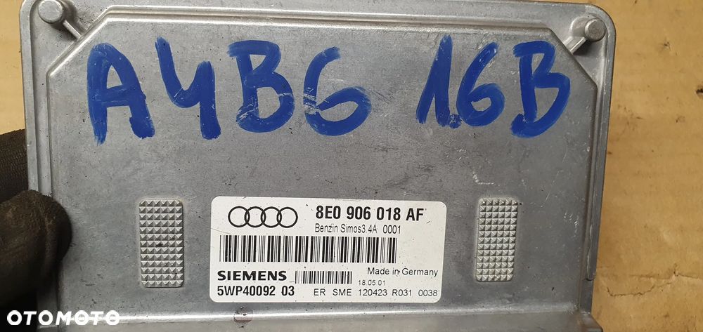 Komputer sterownik silnika Audi A4 B6 1.6 8E0906018AF - 5