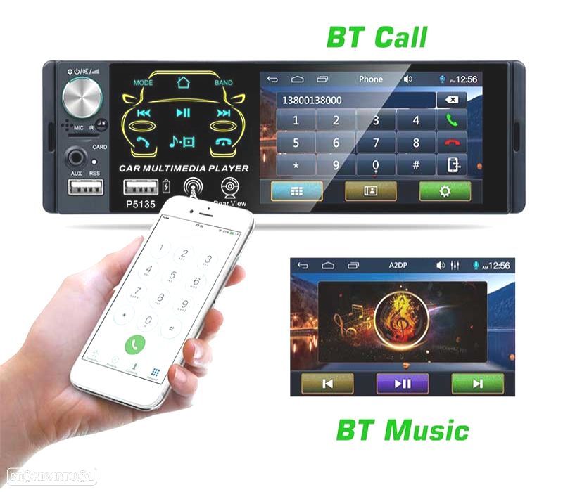 AUTORRÁDIO UNIVERSAL 1 DIN ECRA TACTIL DE 4.1" - 4