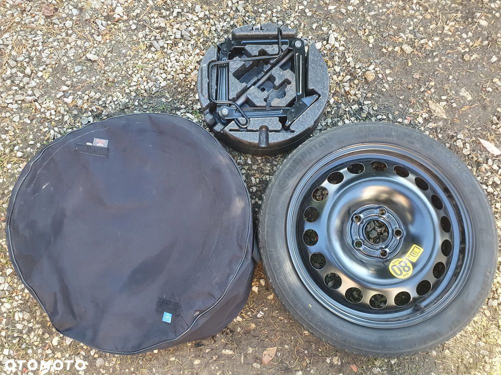 OPEL KOŁO R16 5x110 Wkład koła Zestaw naprawczy 13323032 Astra J K Zafira C DOJAZDOWE dojazdówka 115/70 R16 2160140 POKROWIEC - 6