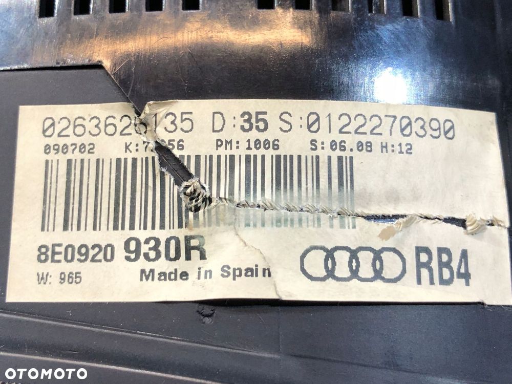 audi a4 b6 licznik zegary 2.5tdi 120kw - 5