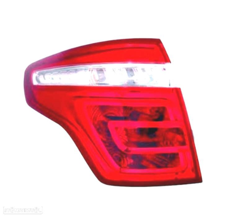 FAROLINS TRASEIROS CITROEN C4 PICASSO 06-11 VERMELHO BRANCO - 2
