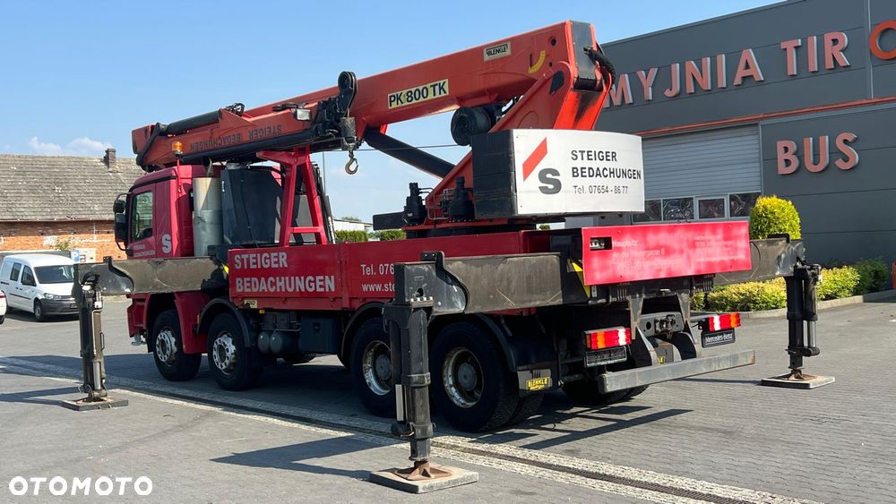 Mercedes-Benz ACTROS 4141 8x4 V6 EURO 5 DŹWIG KRAN PALFINGER PK800TK TB-KB MP2 MP3 - 3