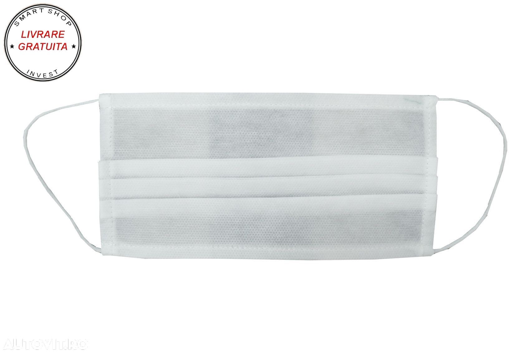 Pachet 50 bucati MASCA de protectie cu pliuri din POLIPROPILENA 100% 2 Straturi Un- livrare gratuita - 2