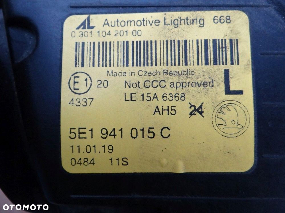 skoda octavia 3 iii lampa zwykla lift 5e1941015c - 12