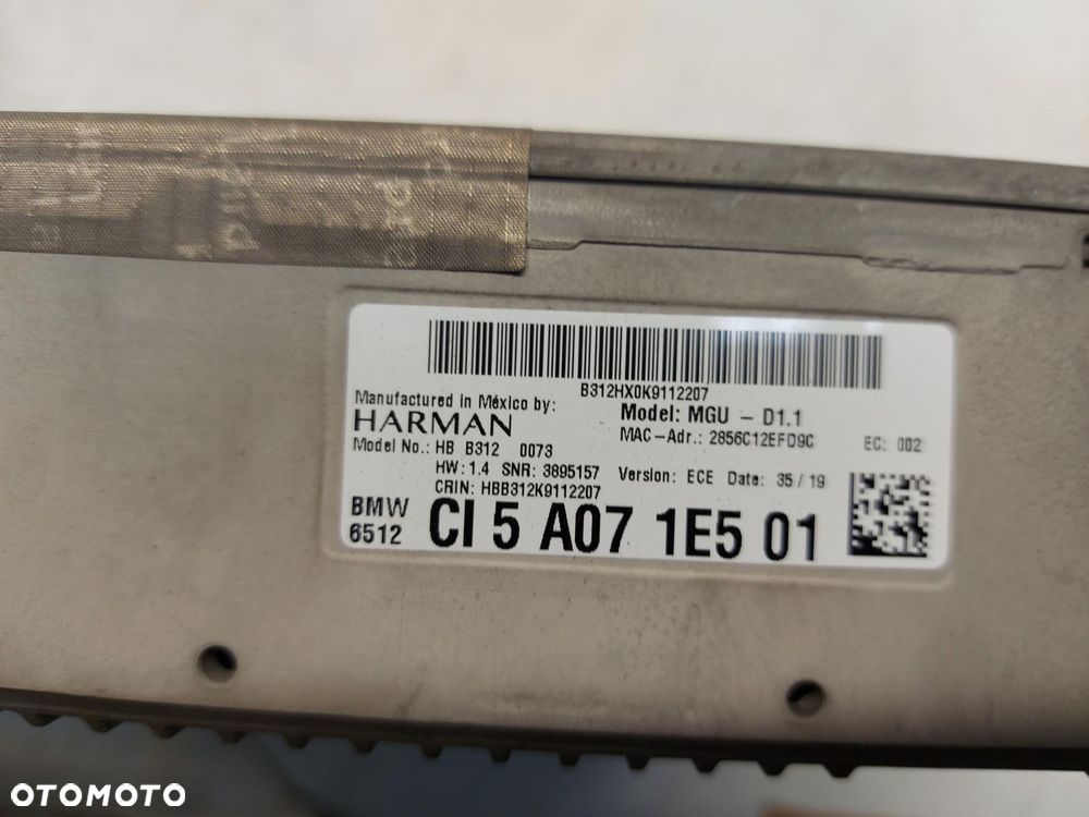 BMW G05 X5 Radio nawigacja navi 5A071E5 - 4