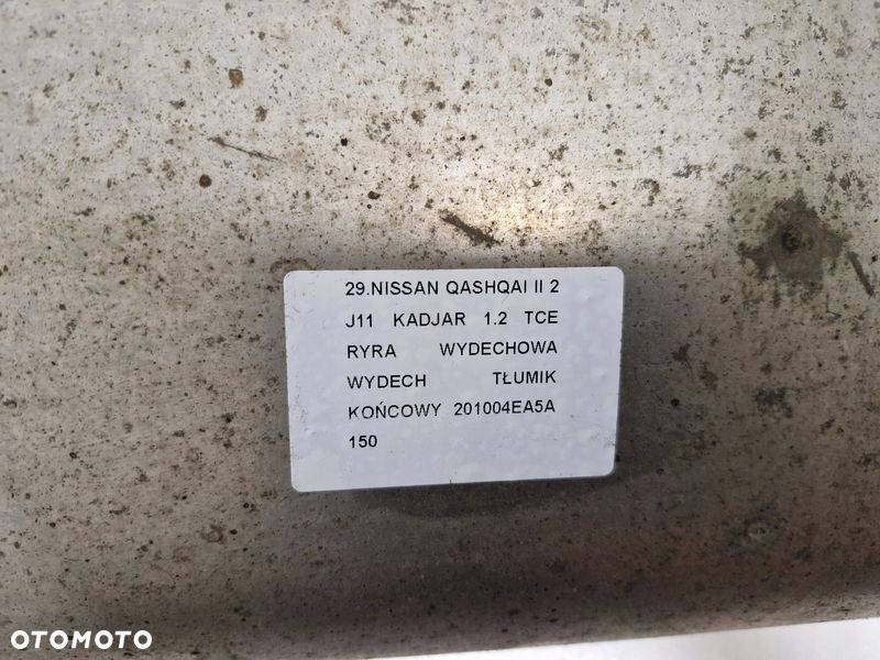 nissan qashqai 2 ii j11 kadjar 1.2 tce rura wydechowa tłumik końcowy wydech - 4