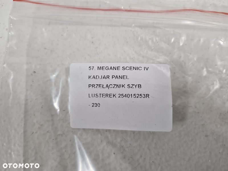 renault megane iv 4 panel przełącznik szyb lusterek lewy przód 254015253r - 11
