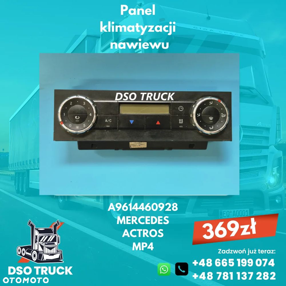 A9604467928 A9614460928 Panel klimatyzacji nawiewu MERCEDES ACTROS MP4 - 4
