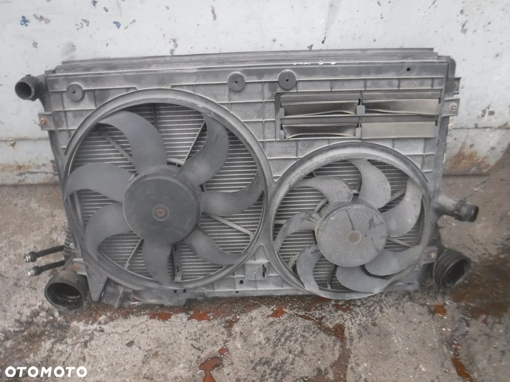 Vw Passat B6 Golf V Tiguan Skoda Seat Audi 2.0 TFSI chlodnice wody oleju wentylatory intercooler 3C0317019C kpl - 4