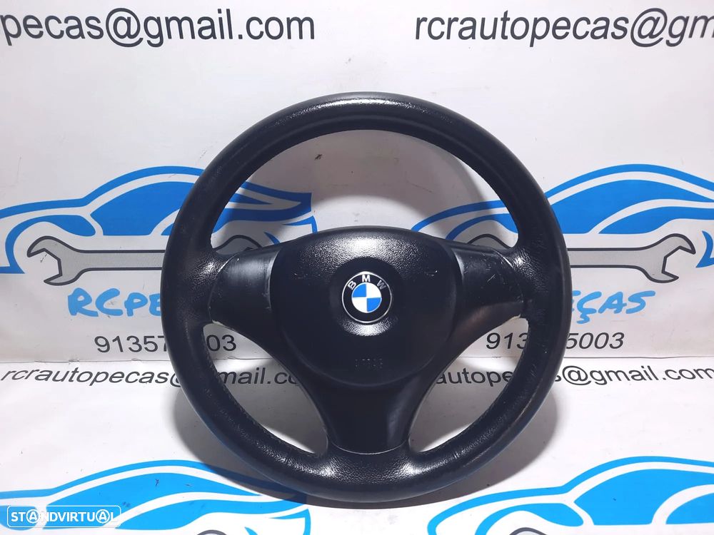 VOLANTE GUIADOR COMPLETO BMW SERIE 1 E81 32306763076 6763076 SERIE 1 E87 E82 COUPE E88 CABRIO PELE AIRBAG - 6