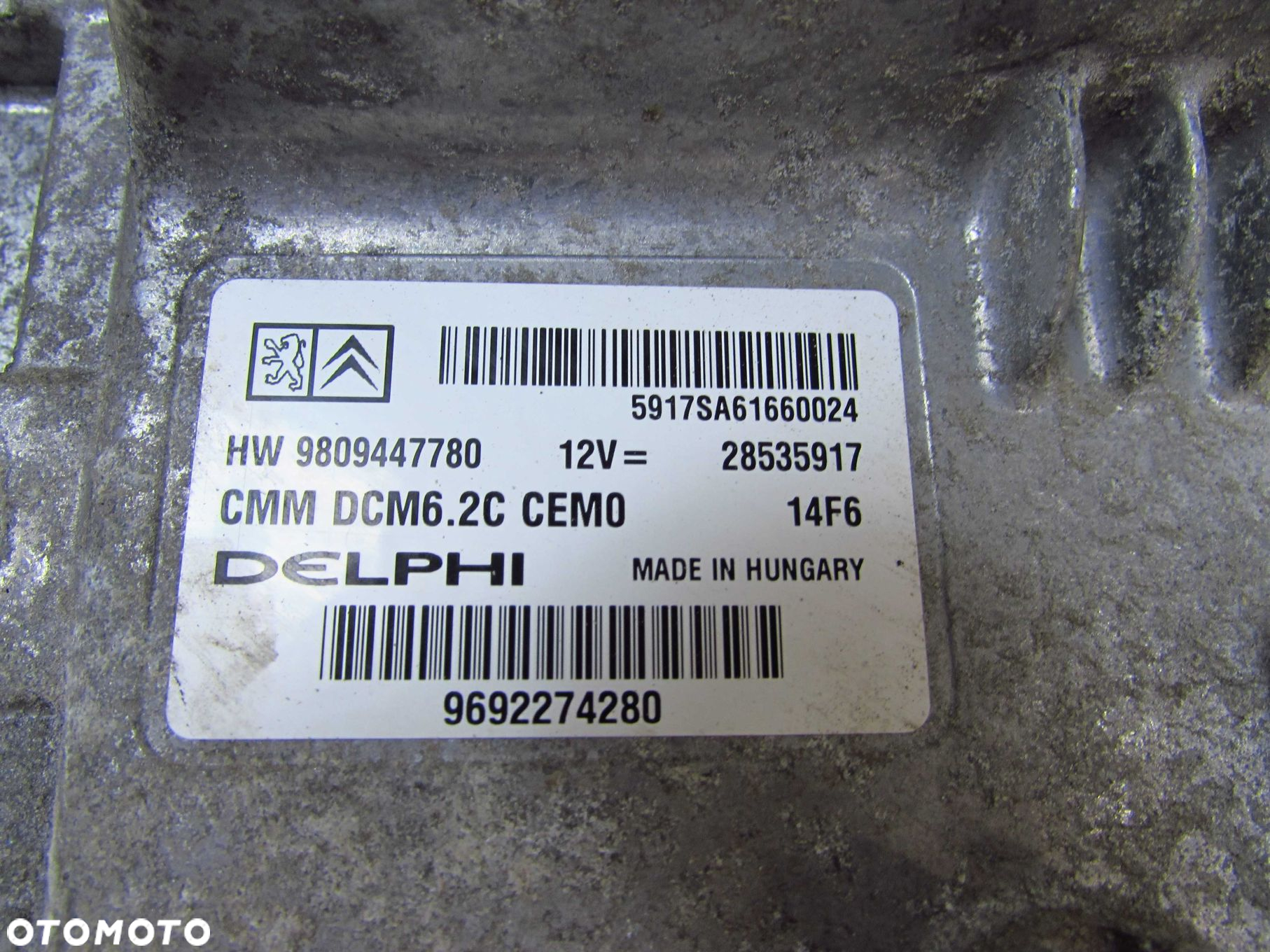 FIAT DUCATO BOXER JUMPER LIFT 2.0 BLUE HDI EURO 6 KOMPUTER STEROWNIK SILNIKA 9809447780 96922774280 - 4