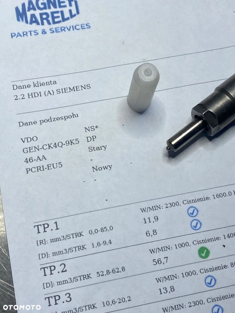 WTRYSKIWACZ TEST 2.0 TDI CK4Q 9K546 AA WTRYSK SPRAWDZONY FORD RANGER 2015- 2.2 3.2 TDCI - 3