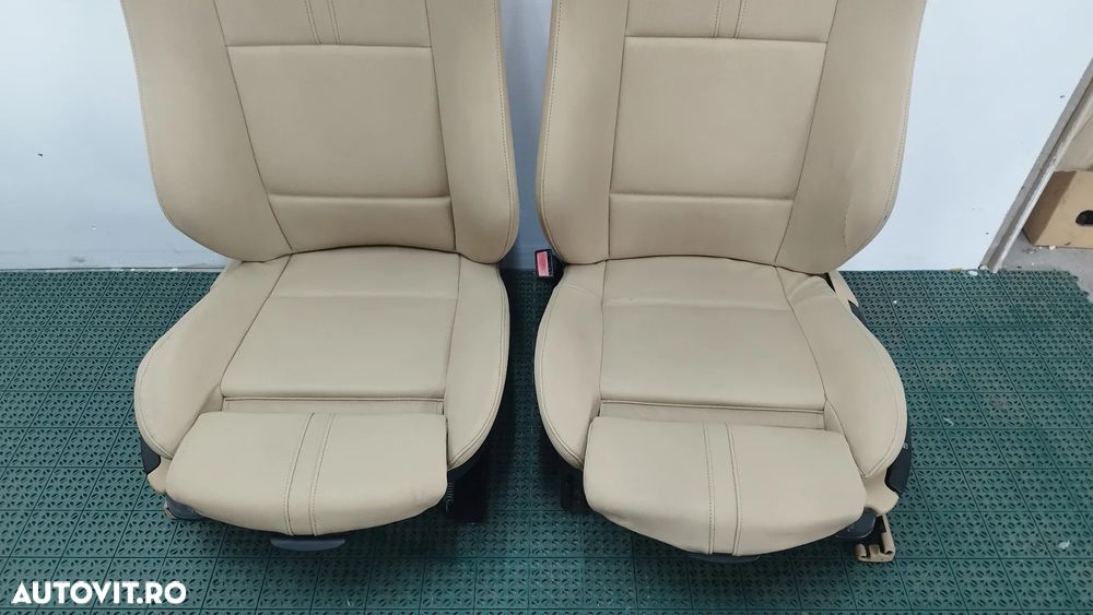 Scaune sport piele bej BMW X3 E83 Facelift de pe masina de Europa( fara incalzire) - 6