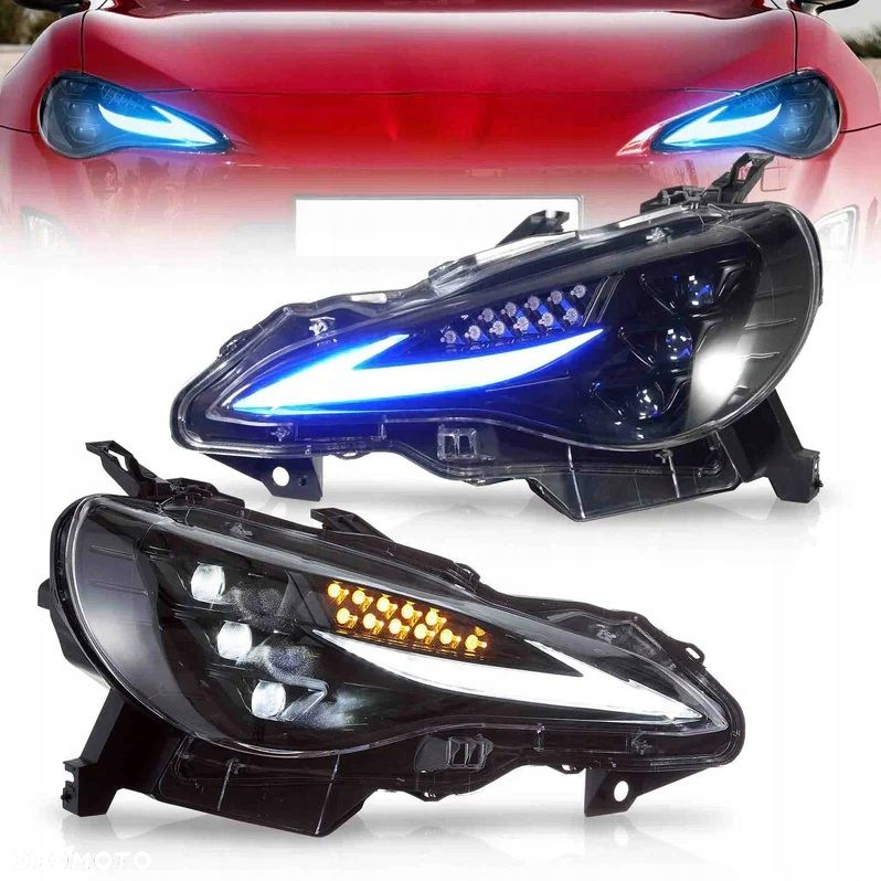 Reflektory Lampy kpl Full Led Neon Tuning RGB Toyota GT86 Gt-86 Frz Brz - 2