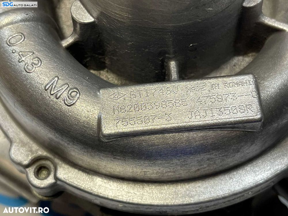 Turbo Turbina Turbosuflanta Renault Megane 2 1.9 DCI F9Q F9Q818 F9Q816 F9Q804 F9Q800 F9Q803 2002 - 2008 Cod H8200398585 8200398585 755507-3 [B4058] - 5