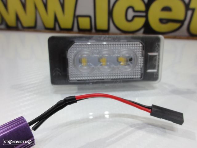 Suporte De Lâmpada De Matricula Com Led Branco Para Audi A1, A3, A4 B8, A5, A6, A7, Q3, Q5, Q7, TT, TTS, TTRS, Porsche Panamera 2010-, Seat Alhambra, Ibiza 6J SC/5-doors/ST 2008, Ateca, VW Sharan 7N, Touran GP2, Touareg 2, Tiguan, Polo, Golf 6, 7 Variant, Golf Plus, Jetta, Passat B6, B7, Skoda Fabia 5J, Superb 3T, Octavia (5E), Rapid  Yeti 5L. - 4