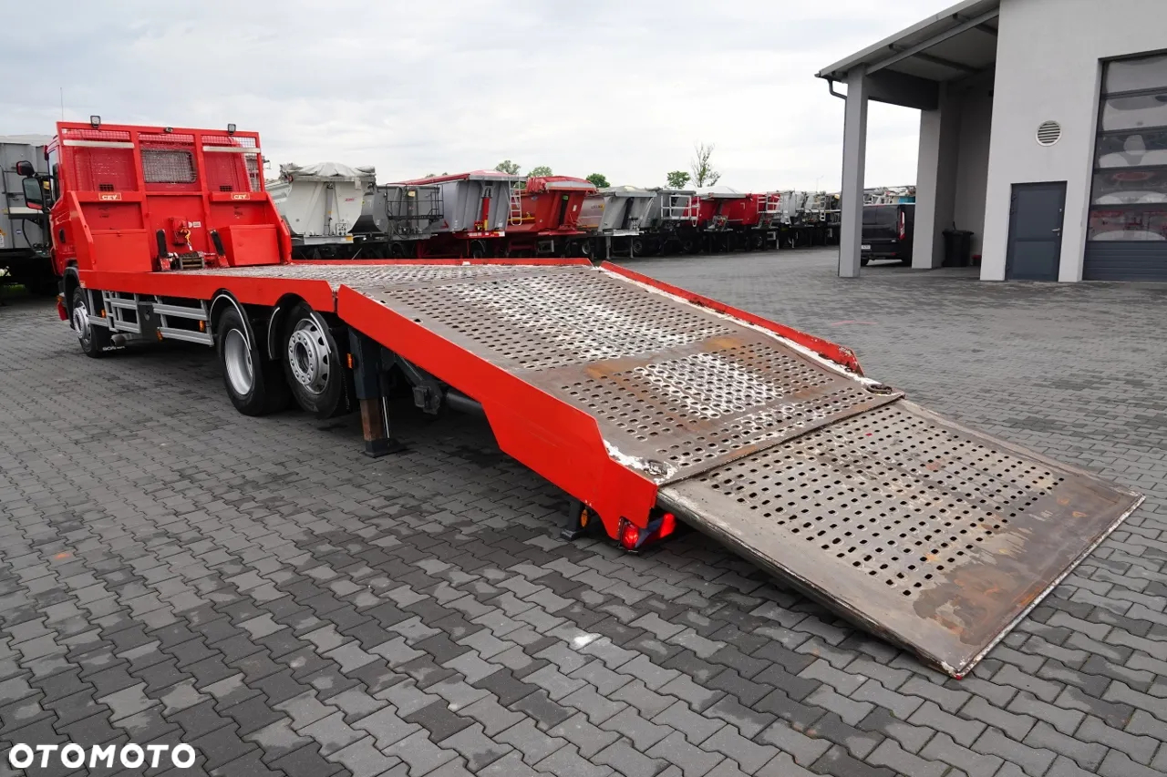 Scania G 360 / 6X2 / LAWETA / POMOC DROGOWA / OŚ SKRĘTNA I PODNOSZONA / NAJAZDY HYDRAULICZNE / WCIĄGARKA / SPROWADZONY - 4