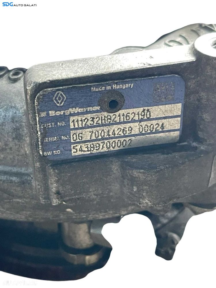 Turbo Turbina Turbosuflanta Nissan Juke K9K K9K646 K9K410 K9K636 K9K896 1.5 DCI 2014 - 2018 Cod 54389700002 111232H821162190 H821162190 821162190 [B3918] - 2