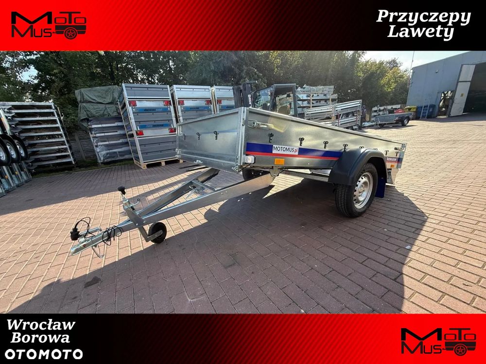 Niewiadów Przyczepa Niewiadów N426U 260x138x35cm 1 oś 750kg burty boczne 2mm Wrocław/Borowa MOTOMUS dostawa pod dom - 1